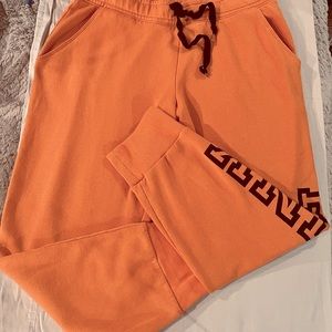 Large Pink Victoria Secret Campus Joggers